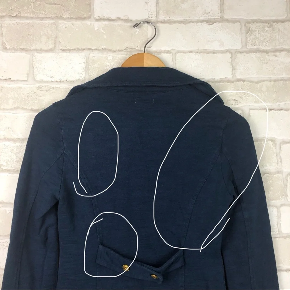 Urban Outfitters Kimchi Blue Nautical Navy Blue Peacoat Size XS - Picture 6 of 8